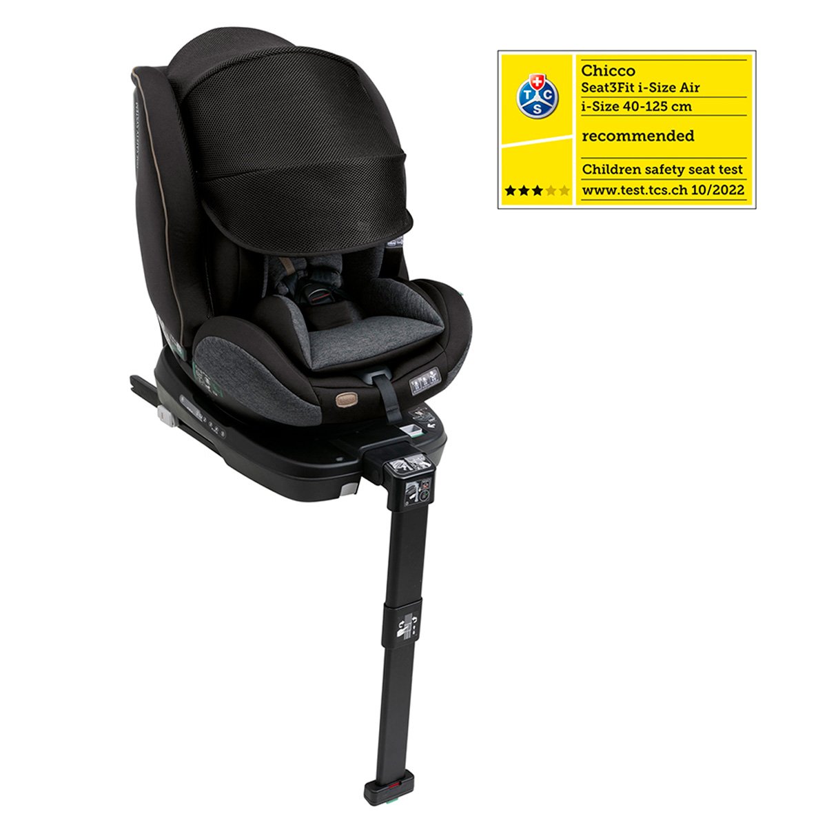 Autosiento Seat3Fit Negro Melange Chicco image number null