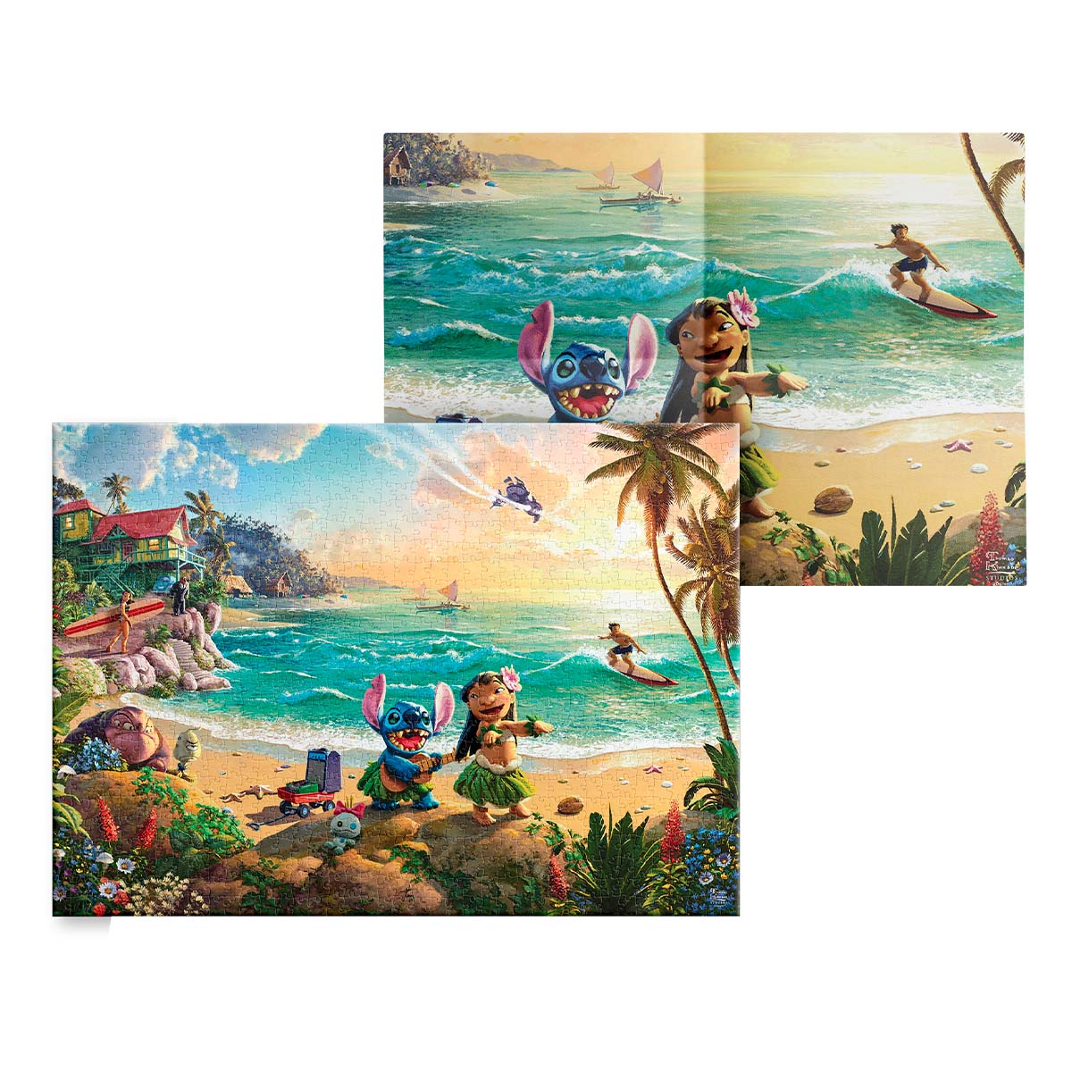Rompecabezas Premium Lilo Y Stitch Thomas Kinkade 1000 Piezas image number null
