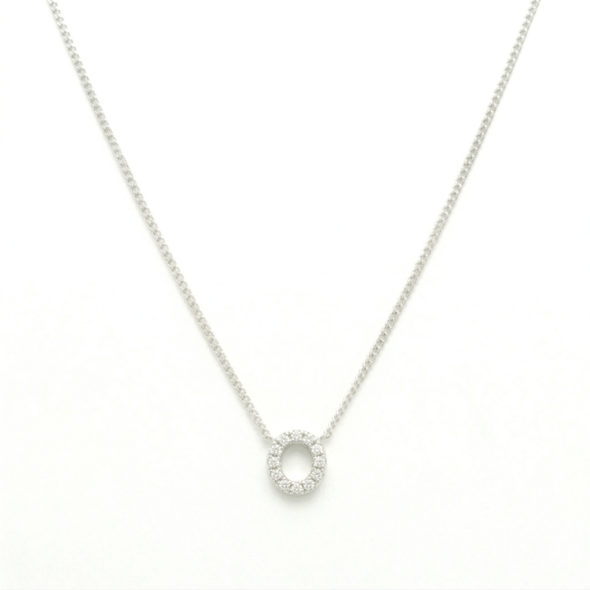 Collar Letra Inicial Mini Plata O Mae image number null