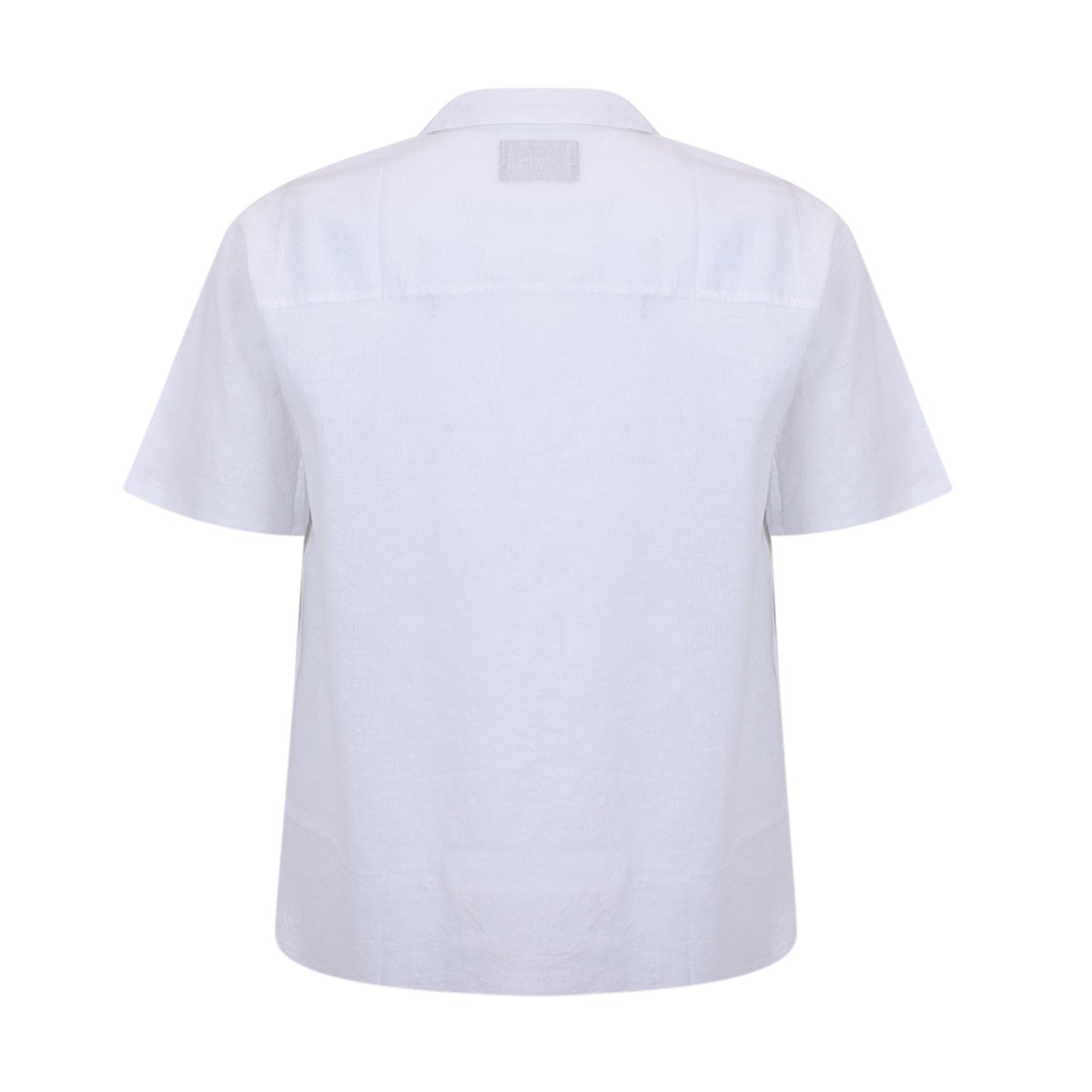 Camisa en Mezcla de Lino Jeanious Manga Corta para Hombre Plus image number null