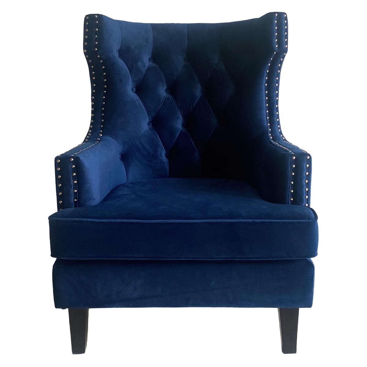 Sill&oacute;n Ellis Velvet Navy Vintage Home image number null