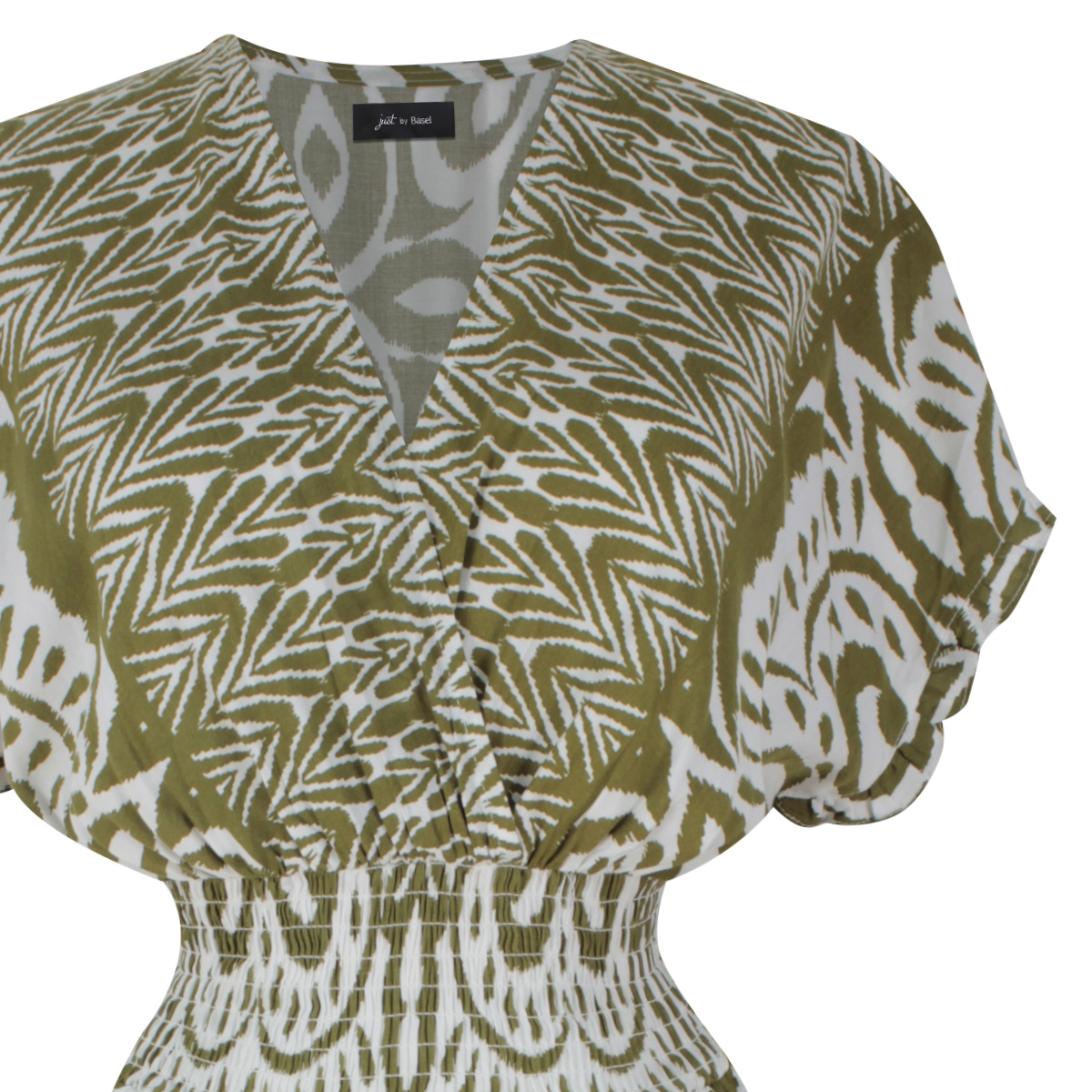 Vestido largo estampado 'ikat' para Mujer Petite JUST BY BASEL image number null