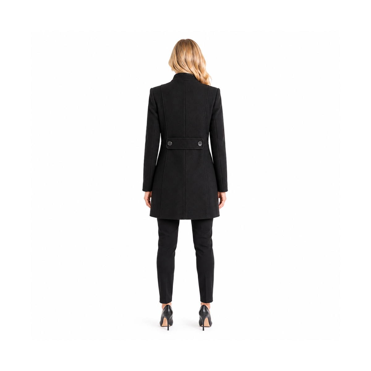 Abrigo Cuello Mao Botones Al Frente Jeanious Para Mujer Junior image number null