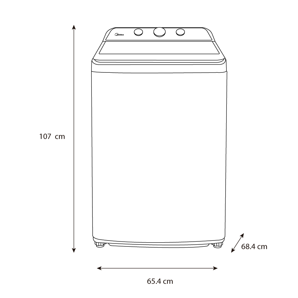 Lavadora Midea 22Kg MA500W22W image number null