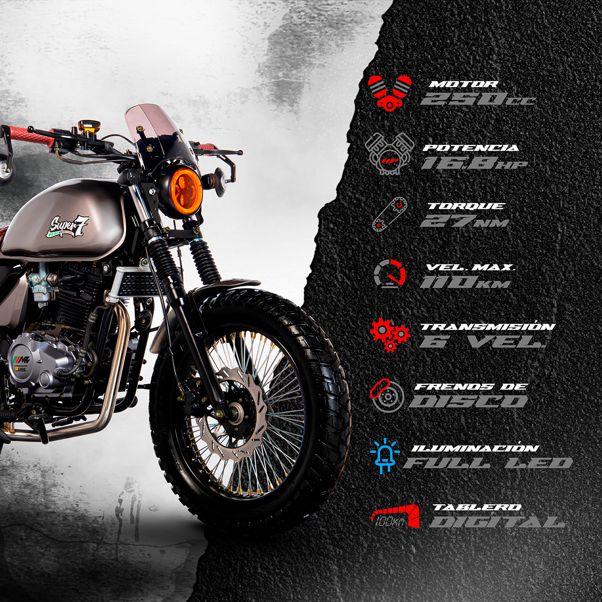 Motocicleta MB Super 7 Performance 250cc 2027 image number null