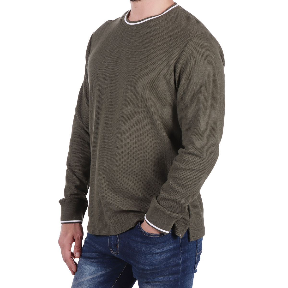 Playera Manga Larga Cuello Redondo Yongster para Hombre image number null