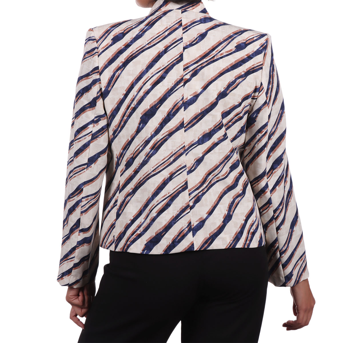 Saco Blazer Estampado Rayas Diva By Gamus para Mujer image number null