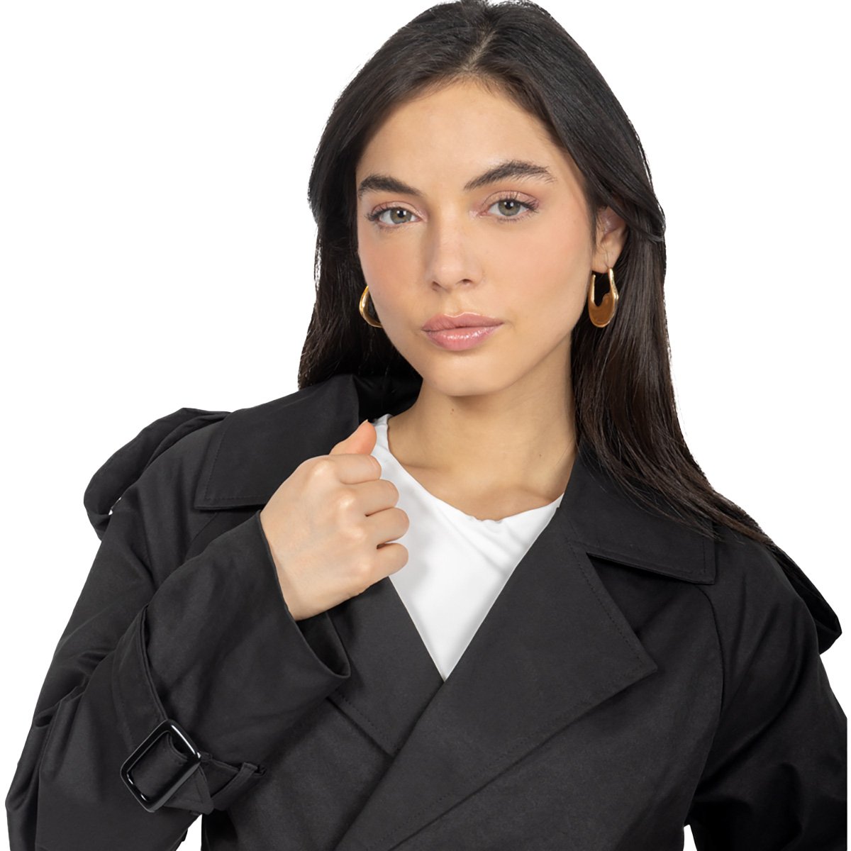 Gabardina Corta Forever 21 para Mujer Junior image number null