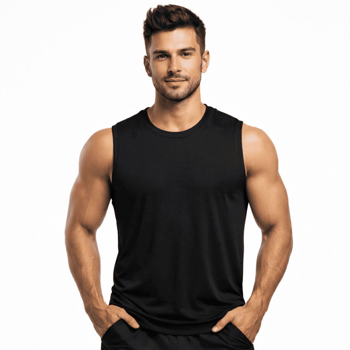 Playera Sin Mangas Trainning Too Good para Hombre image number null