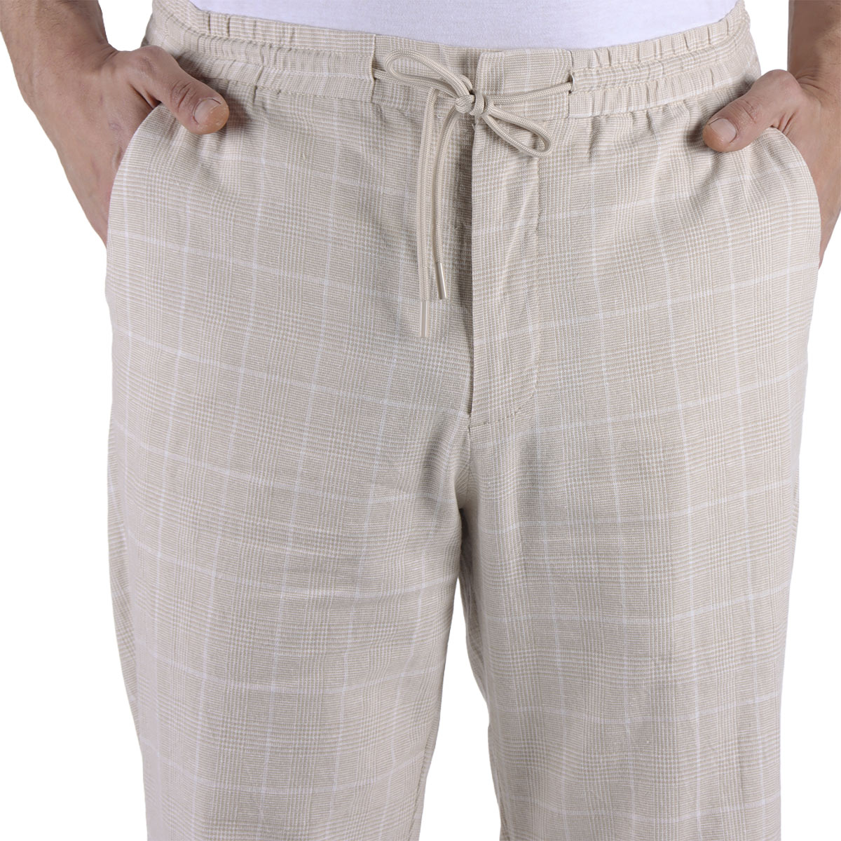 Pantal&oacute;n Cuadros Jareta Casual Bruno Magnani para Hombre image number null