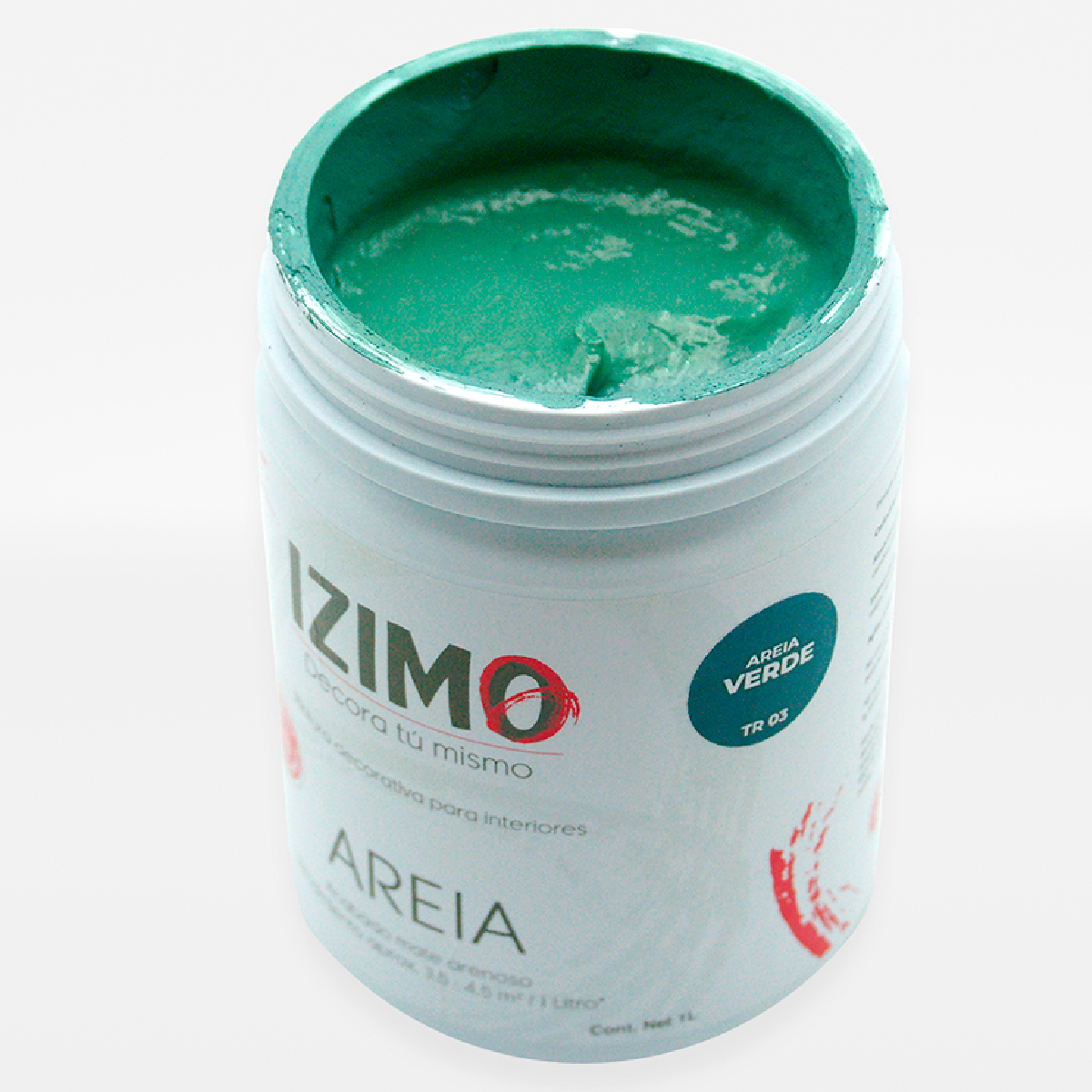 Pintura Texturizada Areia Verde IZIMO image number null