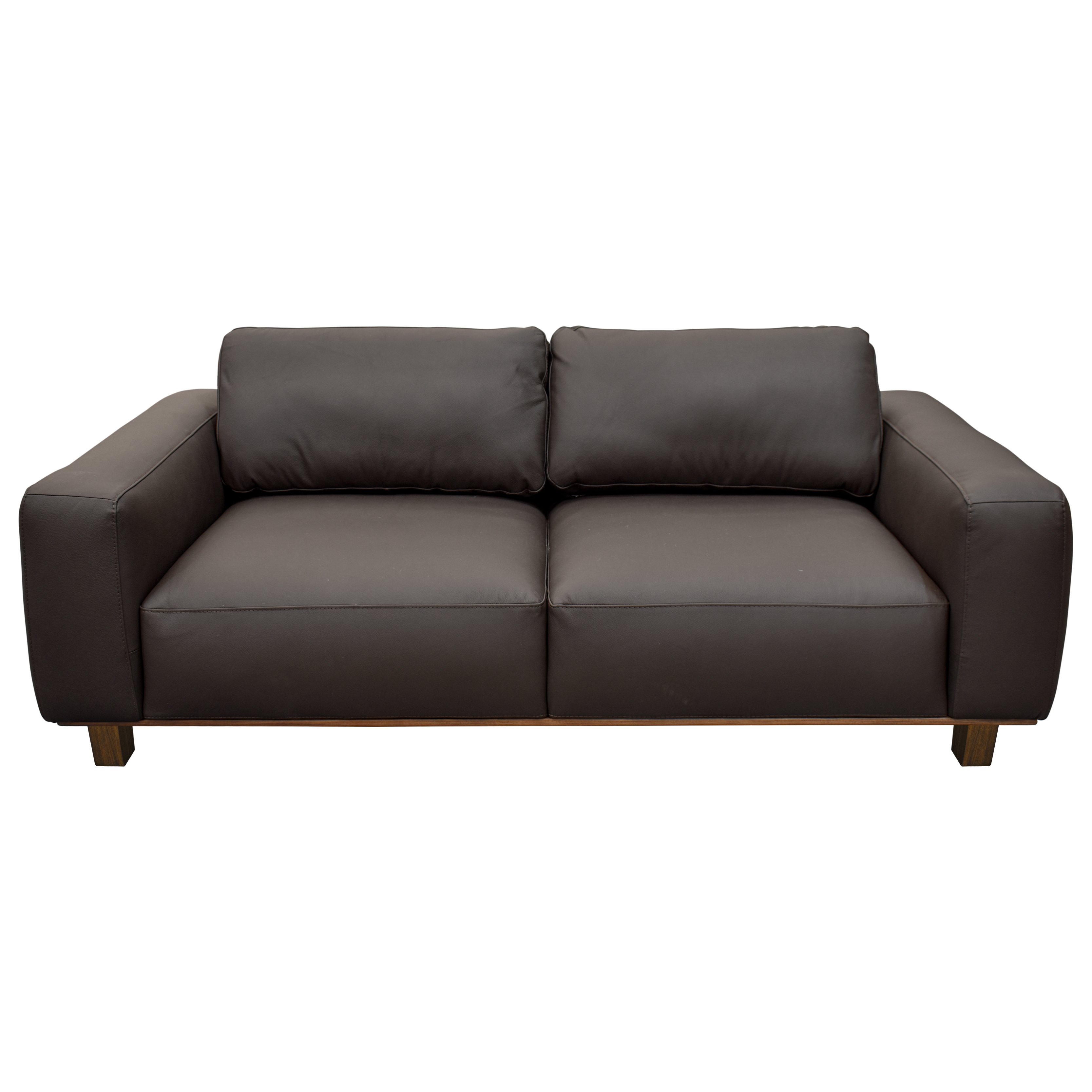 Love seat Chocolate Piel Odell Muebles Liz image number null