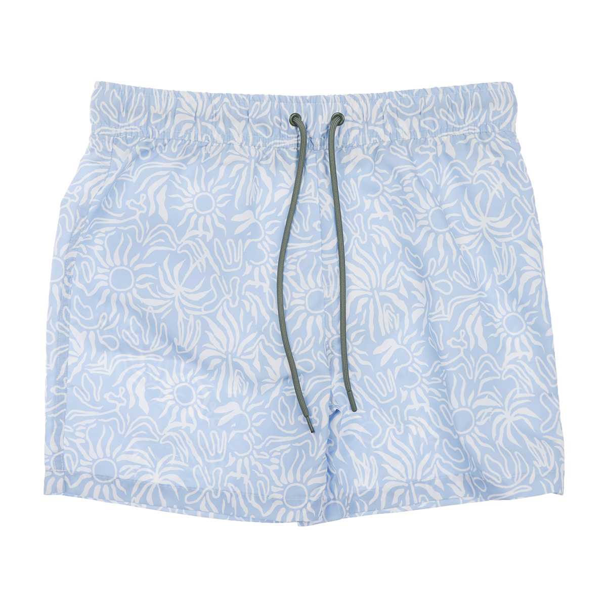 Traje de Ba&ntilde;o Short Flores y Soles Azul Fukka para Ni&ntilde;o image number null