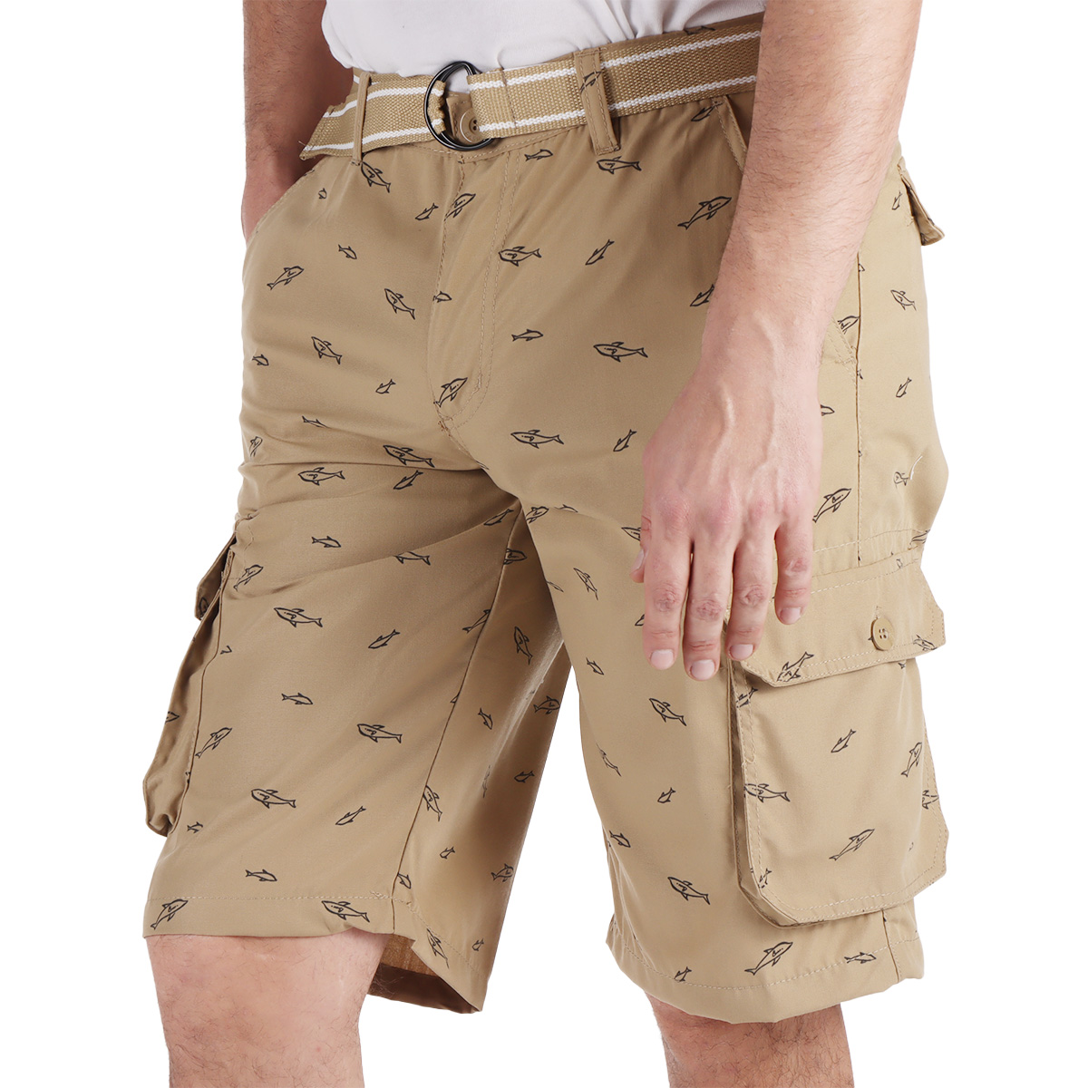 Bermuda Ajuste Regular Print Pescados Tim Men Hombre image number null