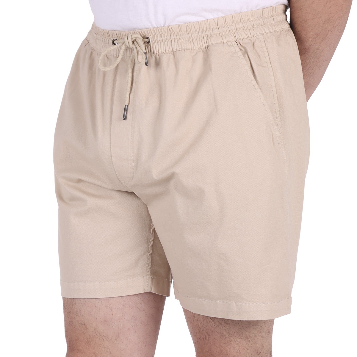 Bermuda de Gabardina Cintura El&aacute;stica Jeanious para Hombre image number null