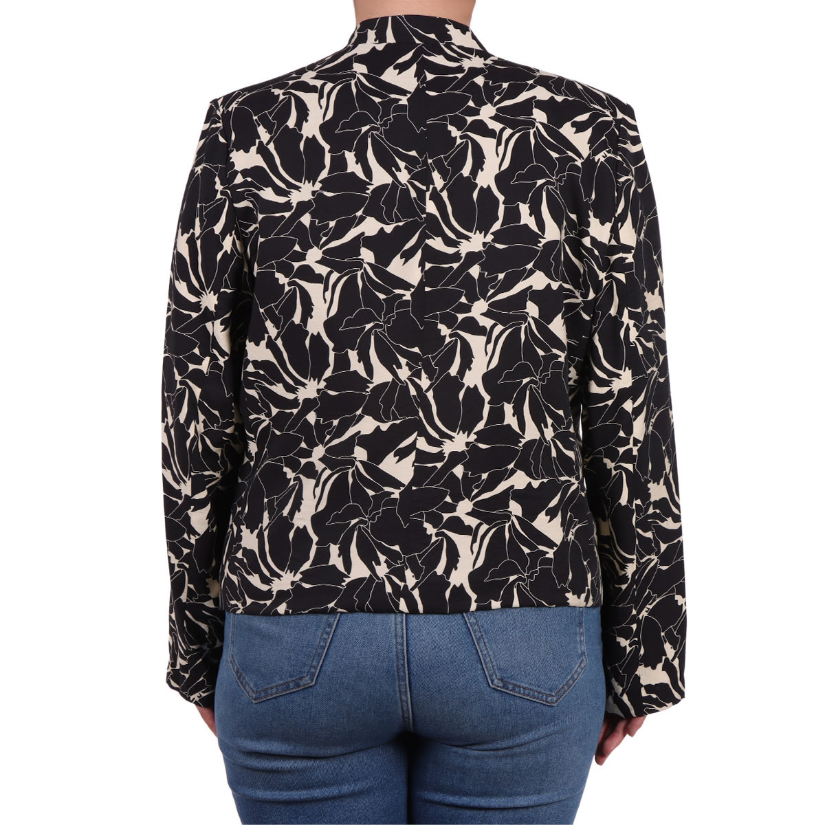 Saco Estampado Manga Larga Casual Diva para Mujer Curvy image number null