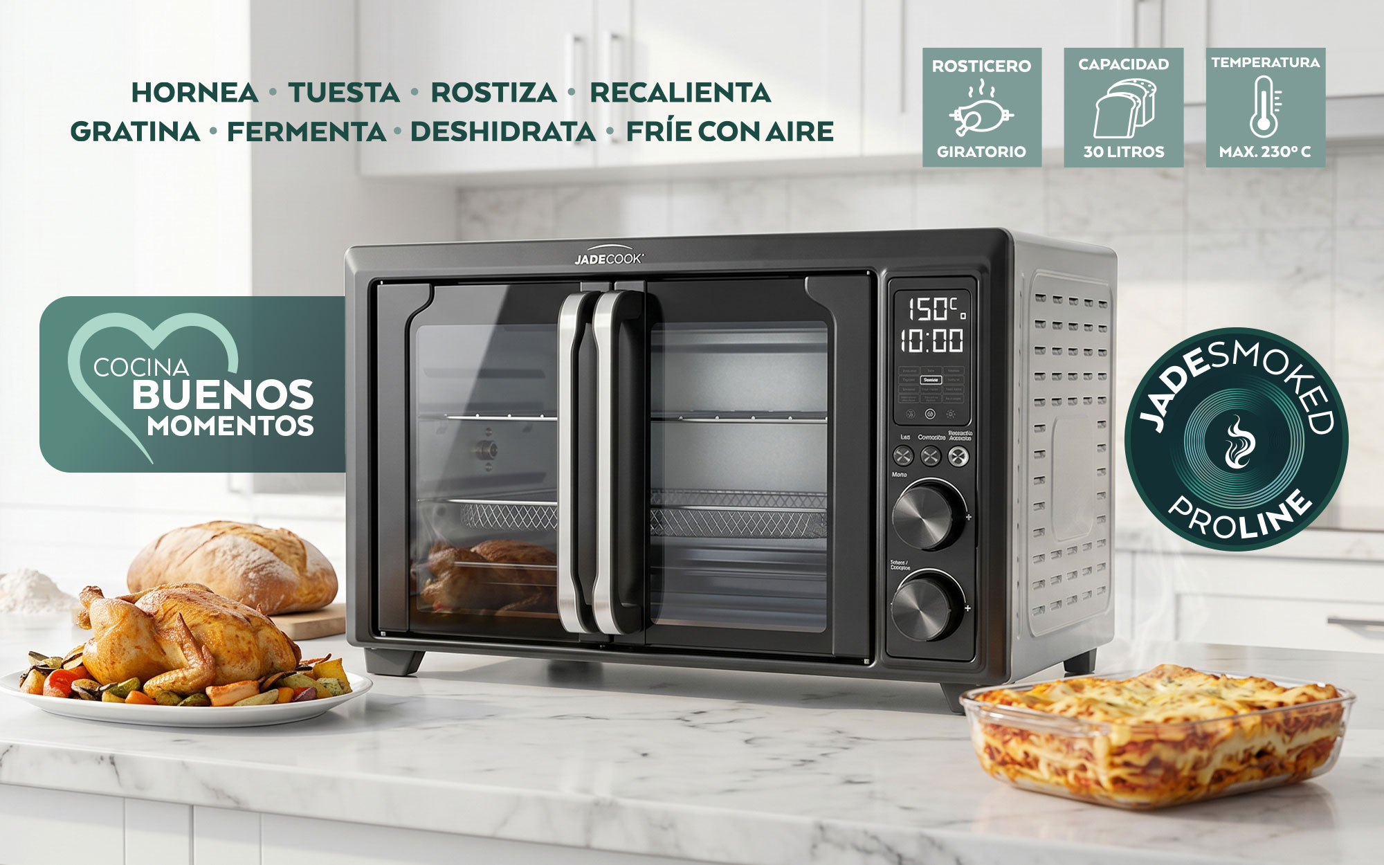Horno French Door 30 L Jade Electro image number null