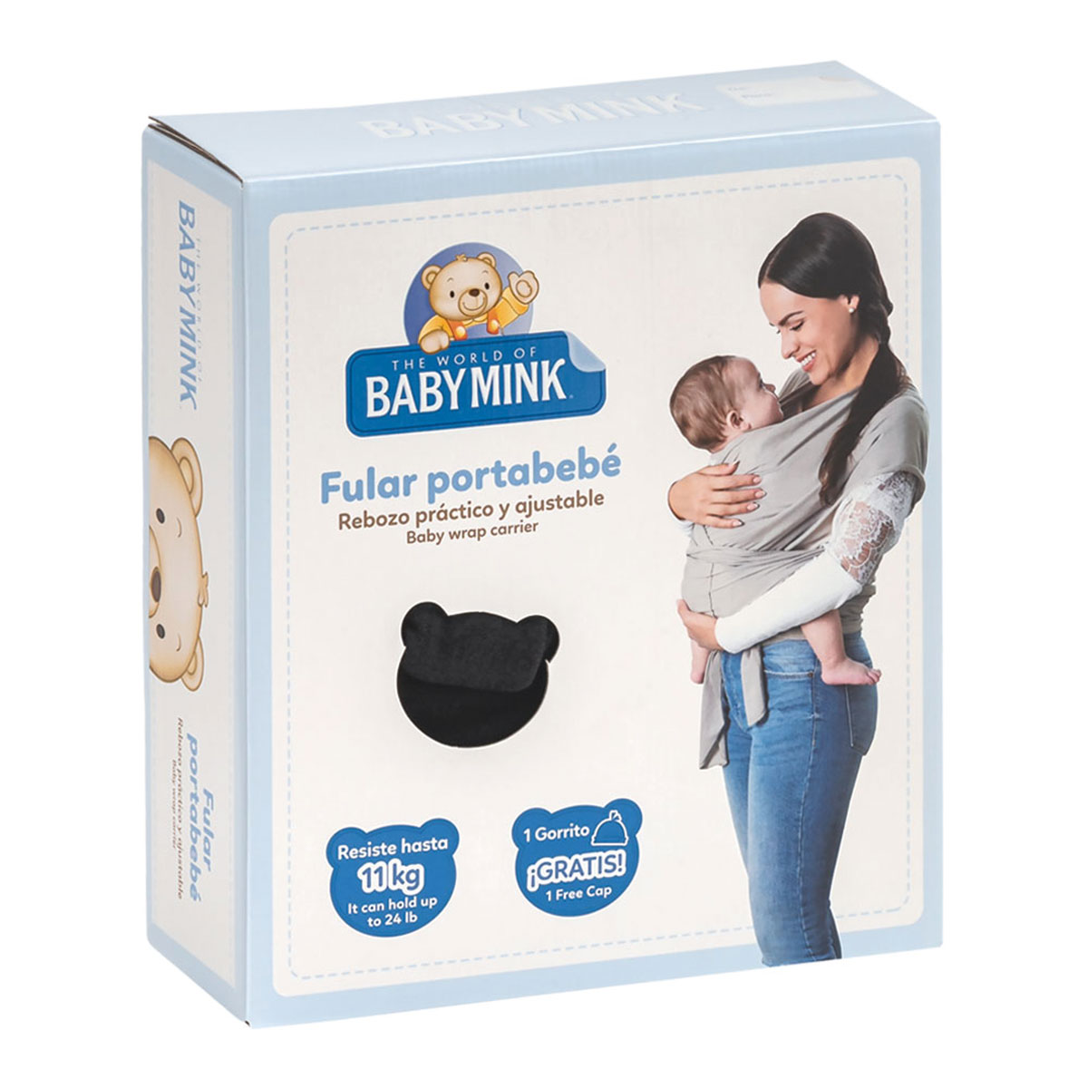 Fular con Gorro Baby Mink image number null