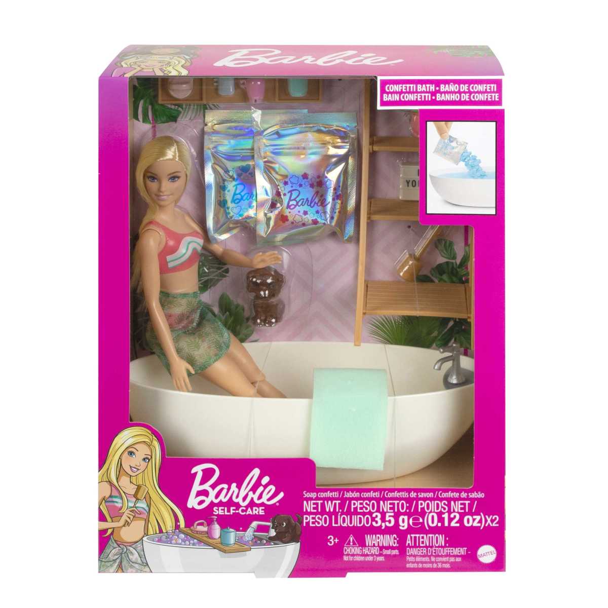 Barbie Fashion & Beauty Set De Juego Ba&ntilde;o De Burbujas image number null
