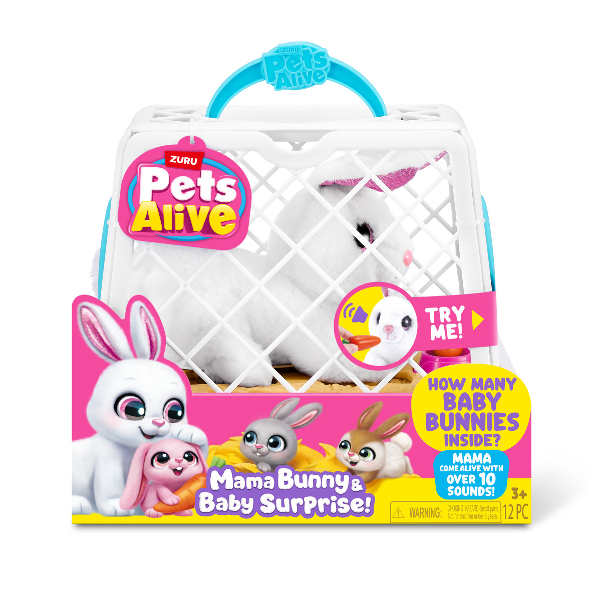 Mu&ntilde;ecos Mam&aacute; Bunny Surprise Pets Alive Zuru image number null