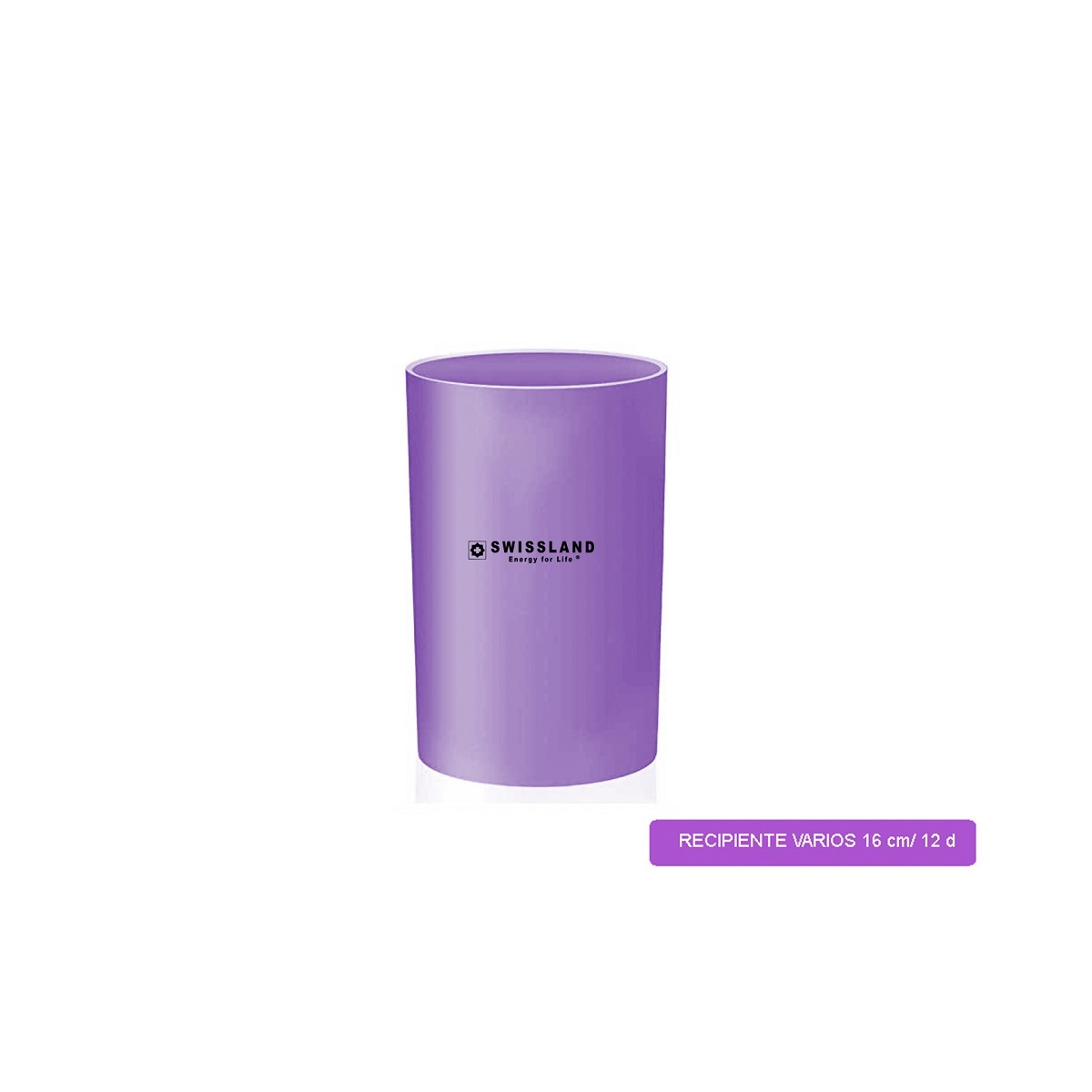Bote Morado De Silic&oacute;n Con Madera Swl0590botmo Swissland image number null