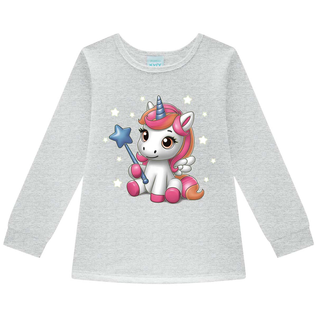 Pijama Manga Larga Kyly Dise&ntilde;o Unicornio para Beb&eacute; Ni&ntilde;a image number null