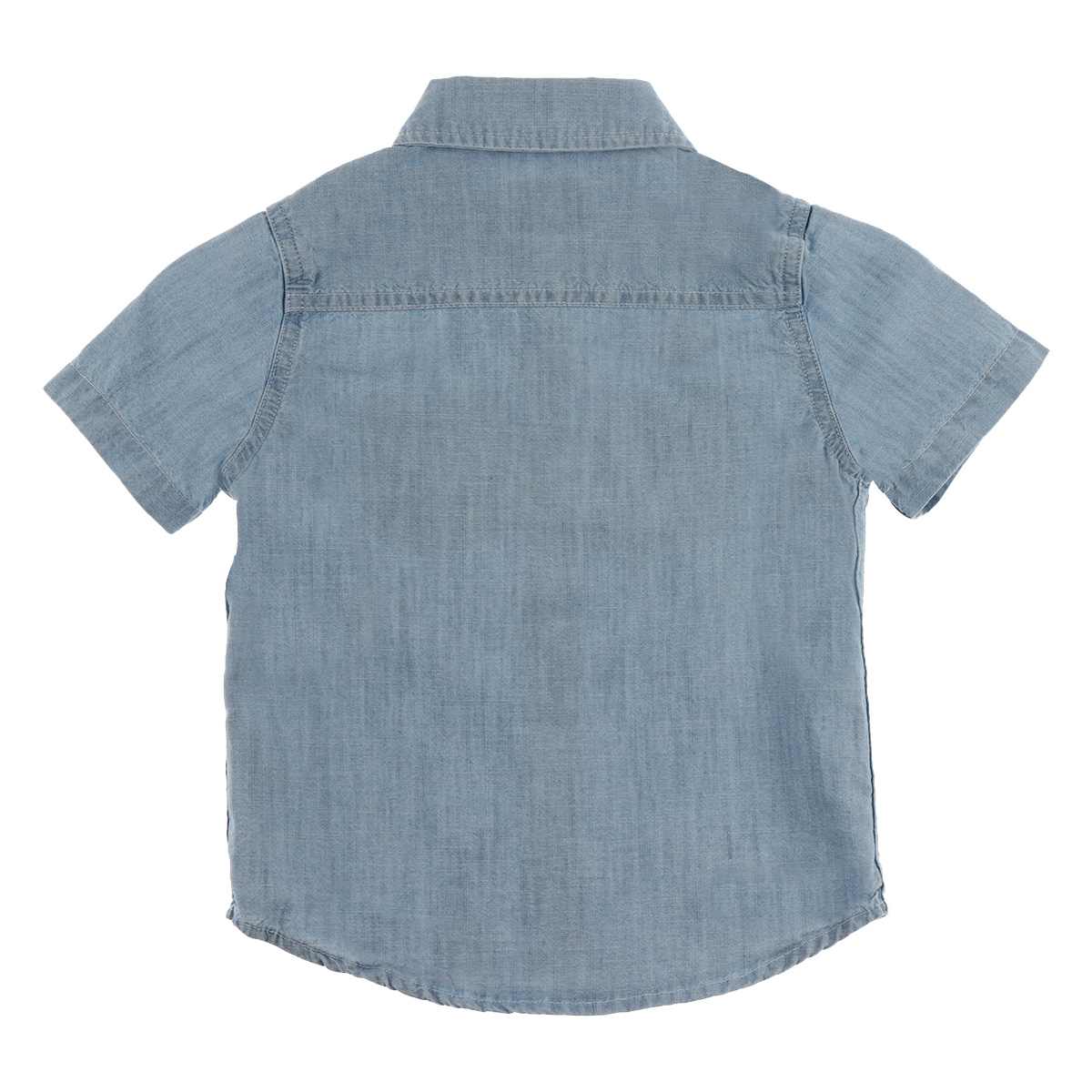 Camisa Denim Manga Corta con Bolsillos Jeanious para Ni&ntilde;o image number null