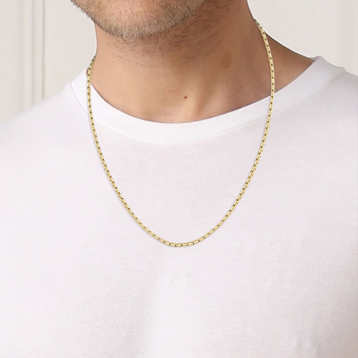 Collar Dorado Boss Para Hombre image number null