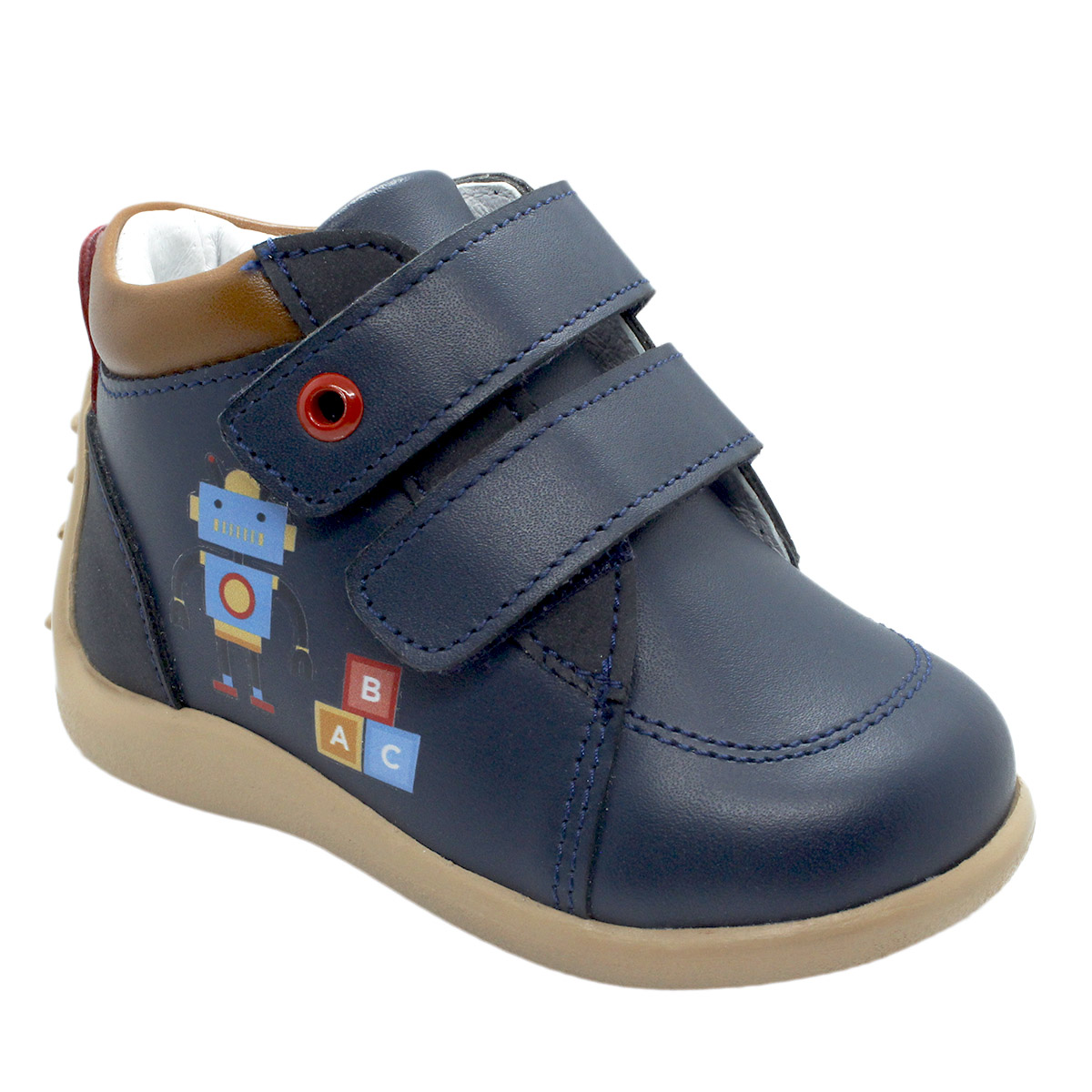 Zapato Con Velcro 12-15 Azul Andanenes image number null