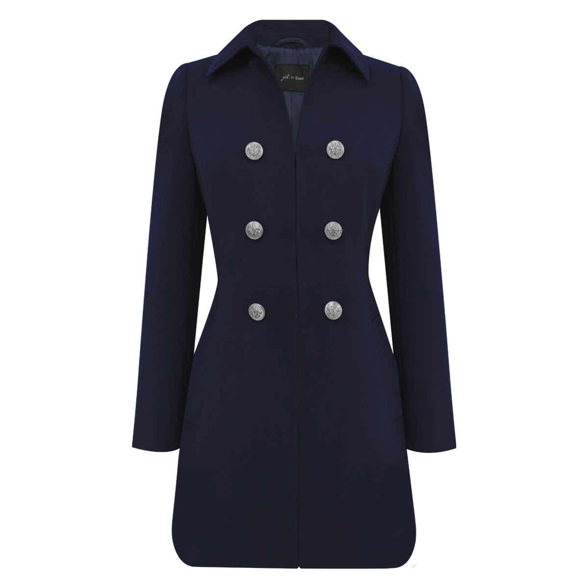Saco 3/4 con botones de escudo para Mujer Petite JUST BY BASEL image number null