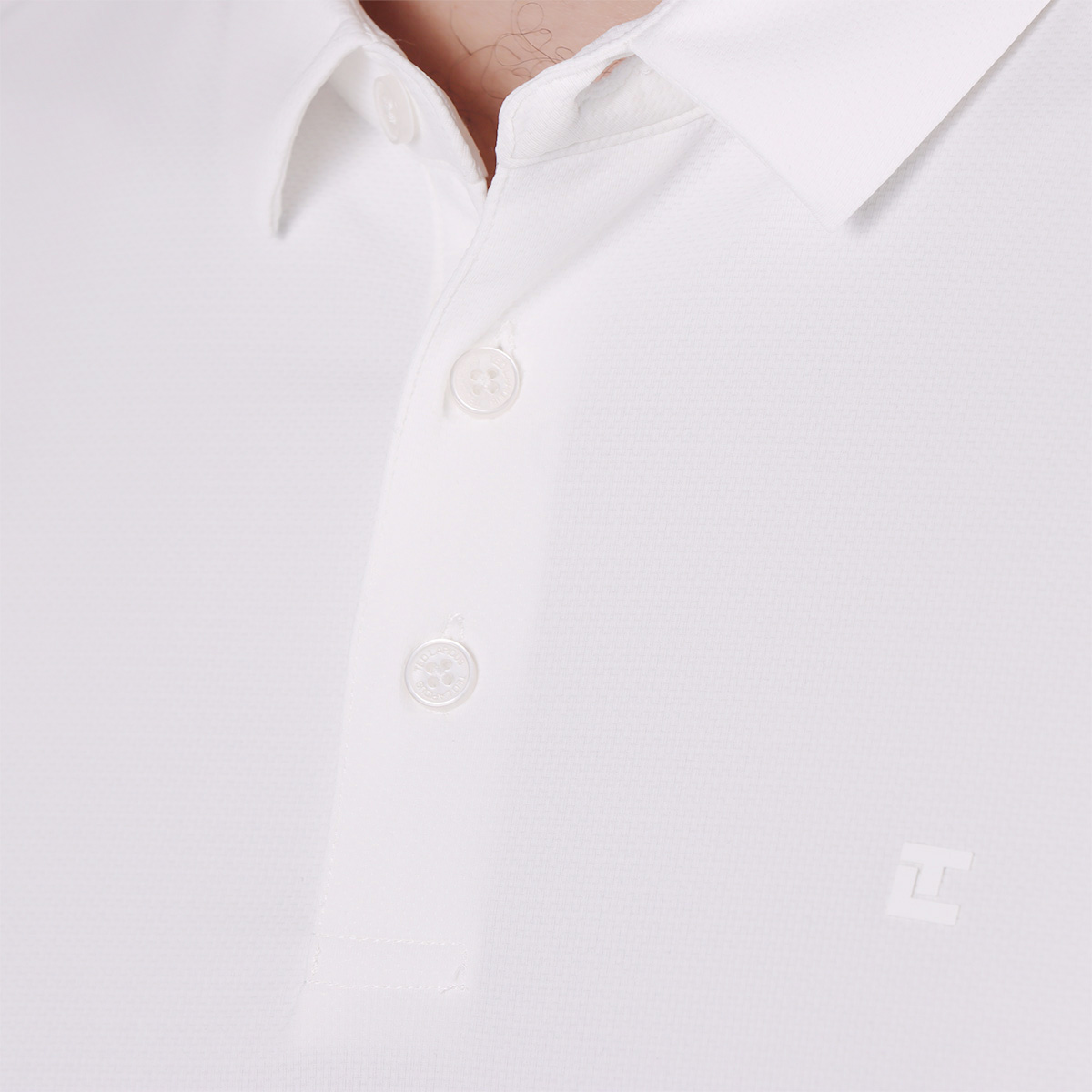 Playera Polo Blanca Manga Corta Ted Lapidus para Hombre image number null