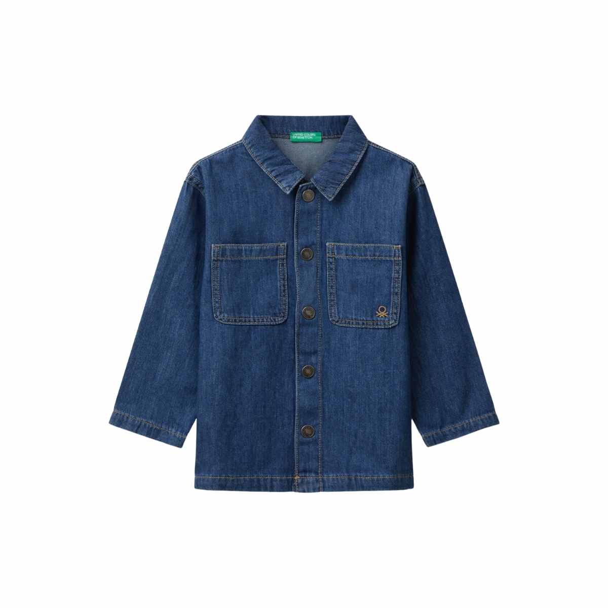 Camisa para ni&ntilde;o lisa marca benetton image number null