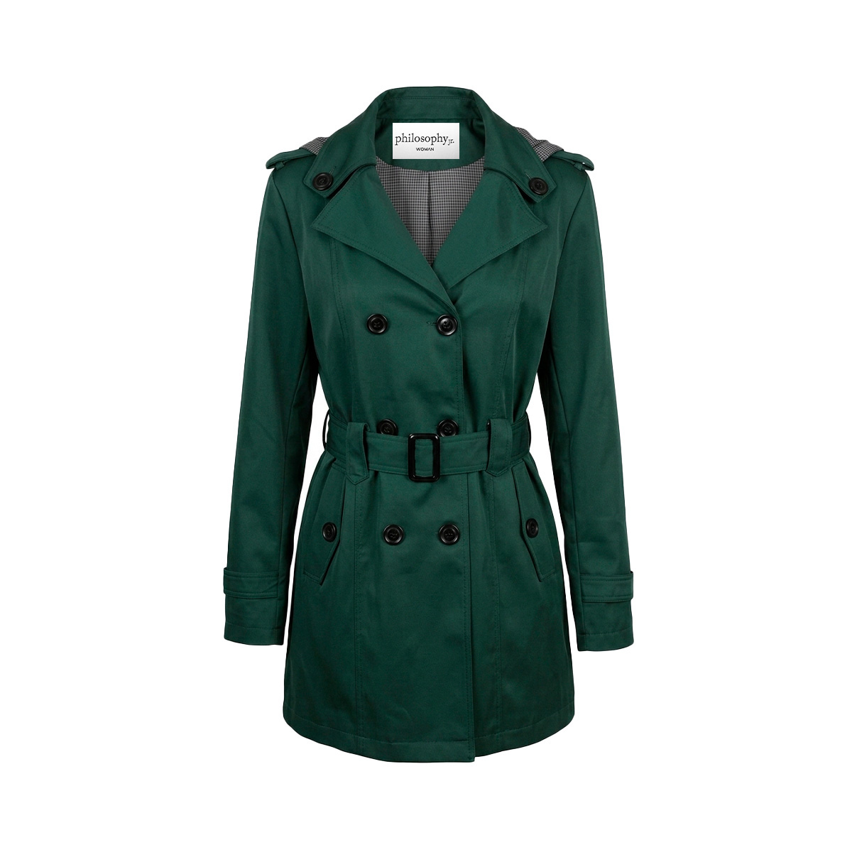 Gabardina Con Capucha Philosophy Woman Para Mujer image number null
