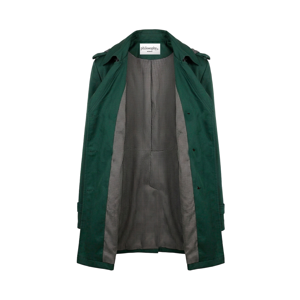 Gabardina Con Capucha Philosophy Woman Para Mujer image number null