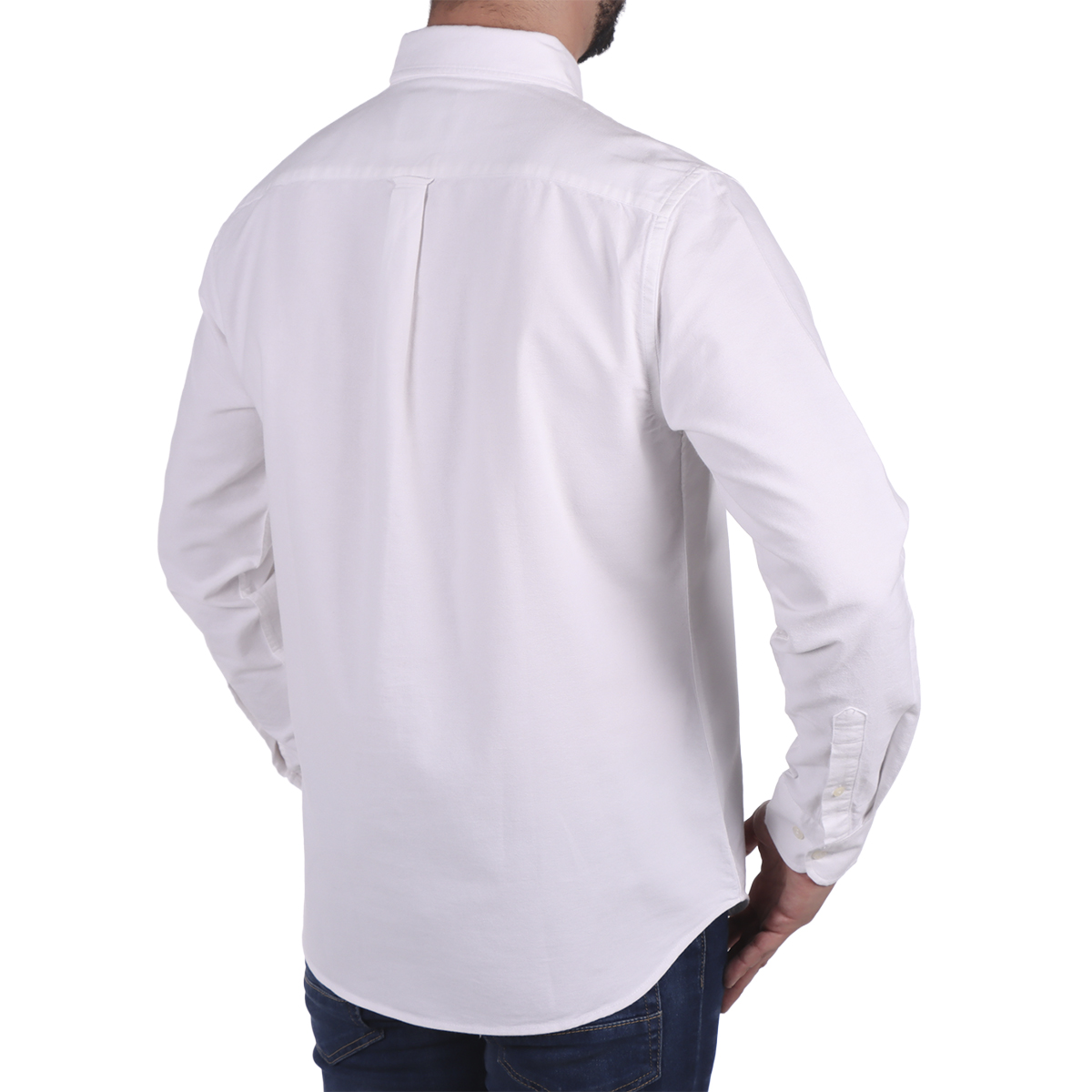 Camisa Oxford Manga Larga Dise&ntilde;o Liso Jeanius para Hombre image number null