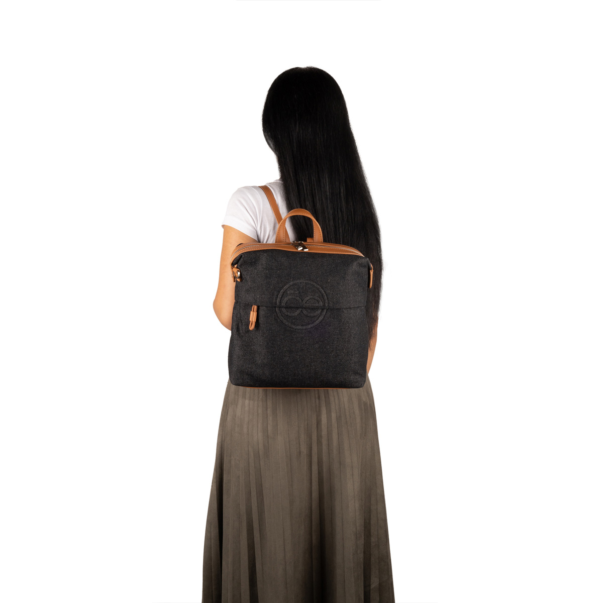 Bolso Backpack Cloe Negro para Mujer image number null
