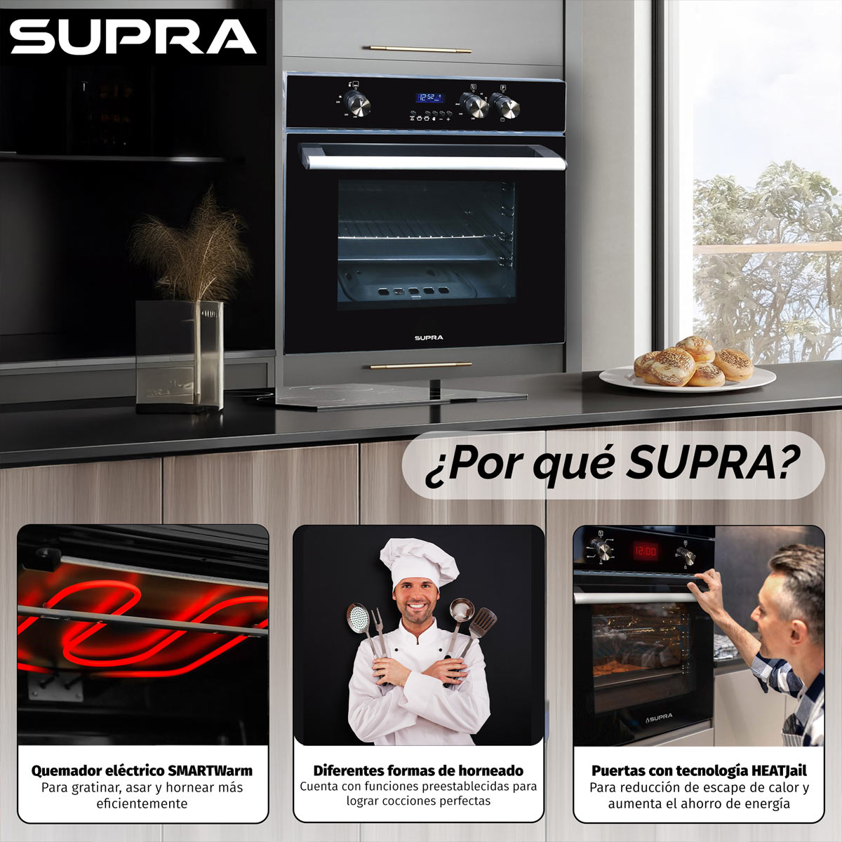 Horno Empotrable 60 cm Supra image number null