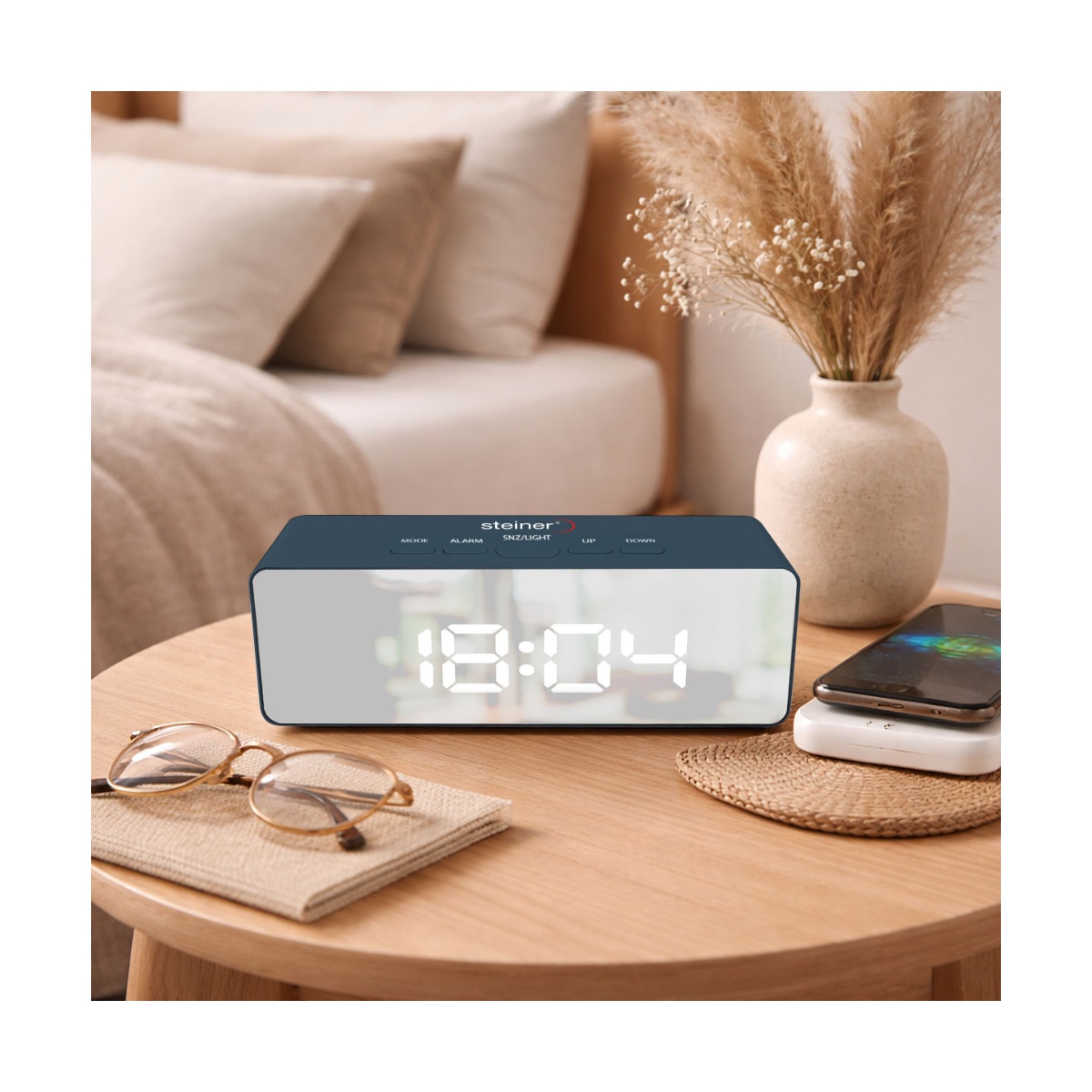 Reloj Despertador Steiner Wake Up XG8802BL image number null