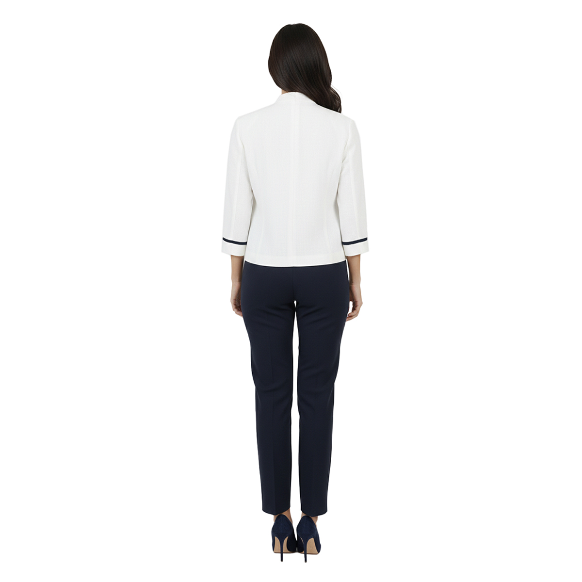 Conjunto de Liso 3 Piezas de Saco Top y Pantal&oacute;n Diva para Mujer image number null