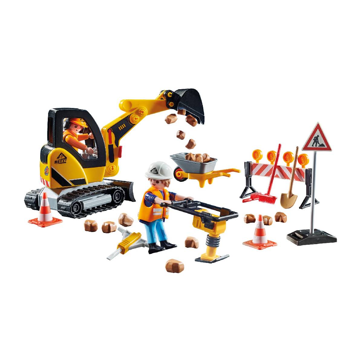 Set de Construcci&oacute;n de Carreteras Playmobil image number null
