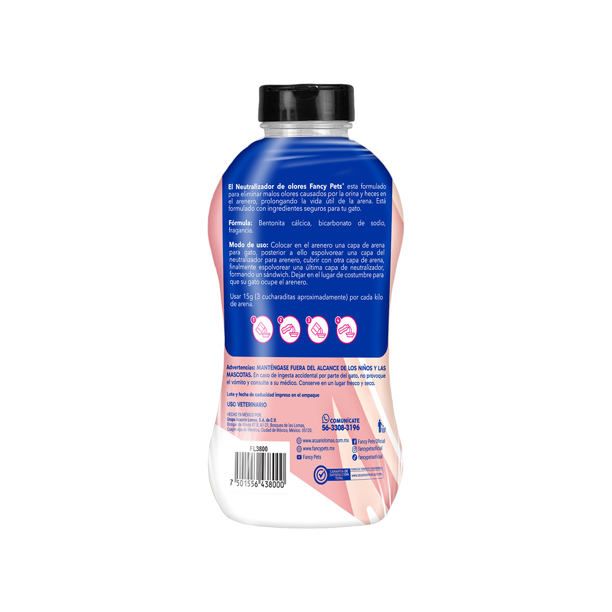 Neutralizador De Olores En Polvo Para Arenero 400 Gr Fancy Pets image number null