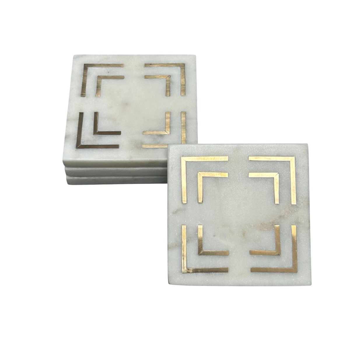 Set 4 Portavasos Vintage Home Marmol Sq image number null