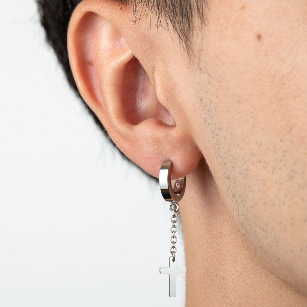 Pendientes Cruz Men&rsquo;s Earrings Lotus Style para Hombre image number null