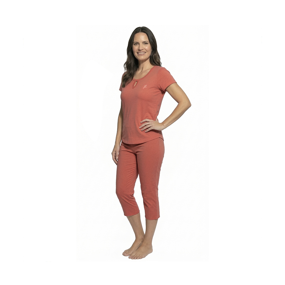 Pijama Chifon Isotoner Para Mujer image number null