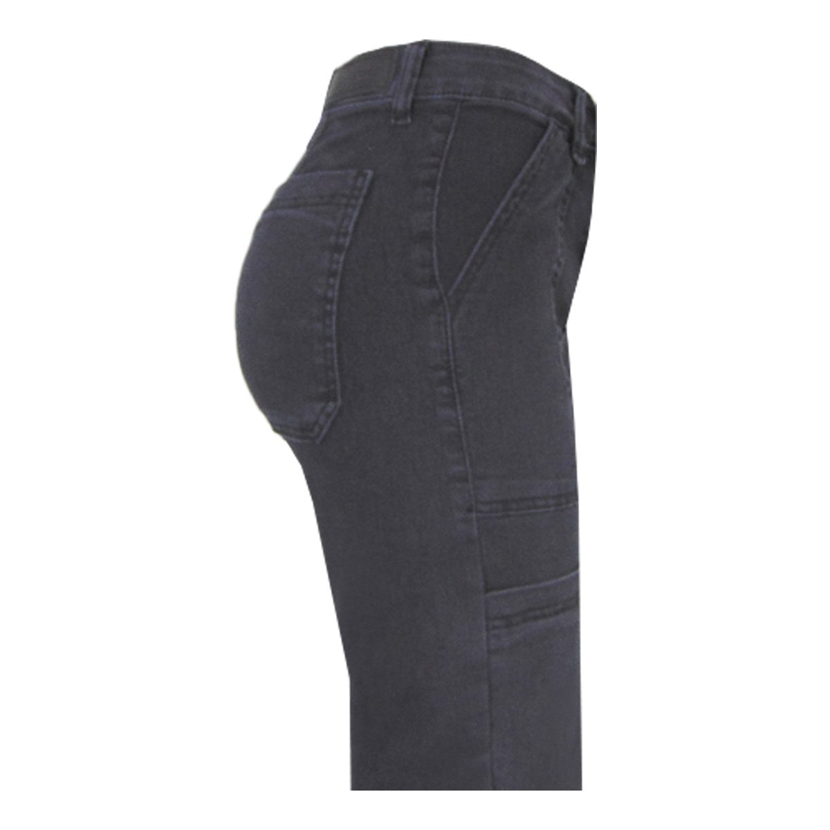 Jeans Corte Recto Con Bolsas Cargo para Mujer Junior image number null