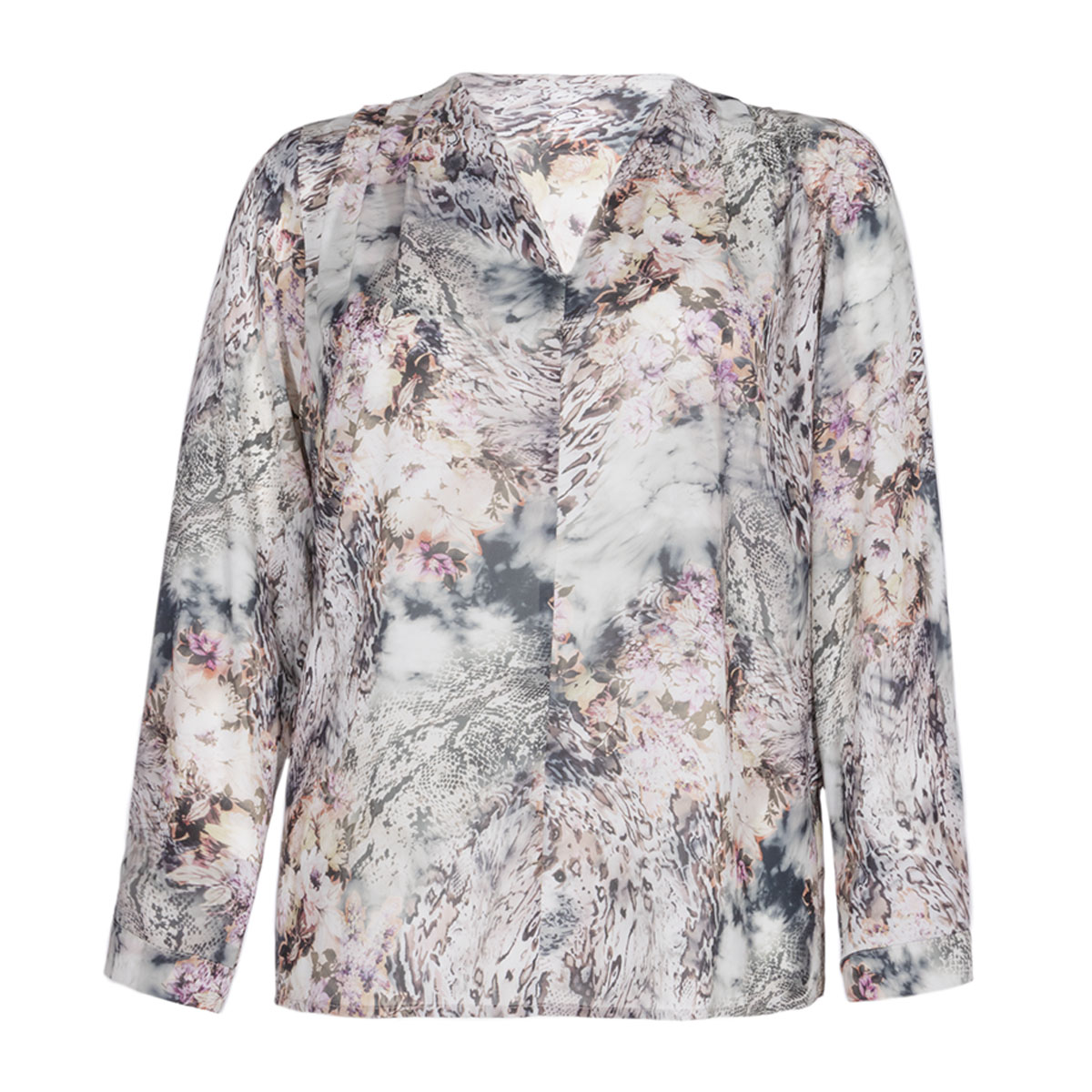 Blusa Estampada Alan Austin Para Mujer Curvy image number null