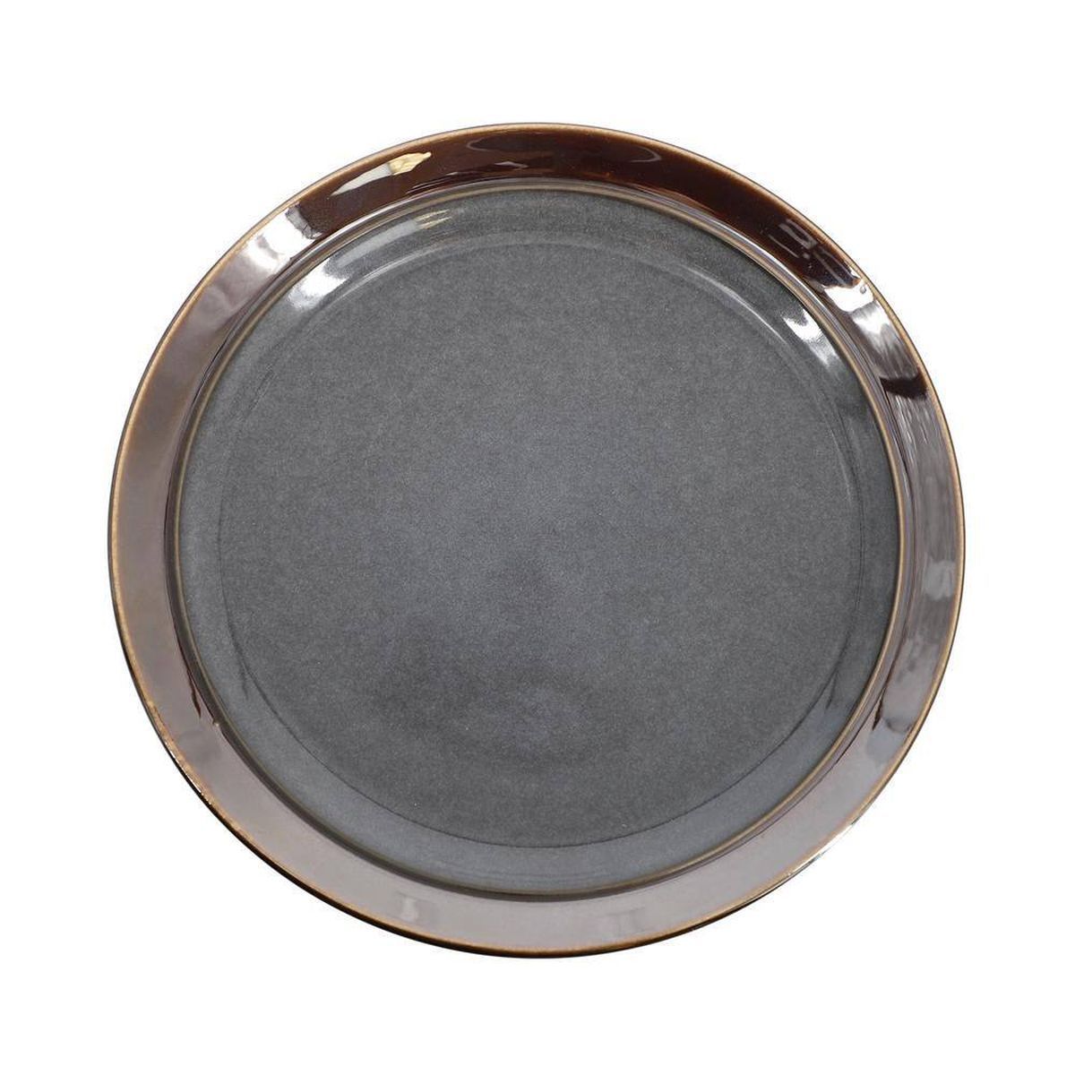 Vajilla 16 Pz Redonda Ceramica Gris Gibson Elite image number null