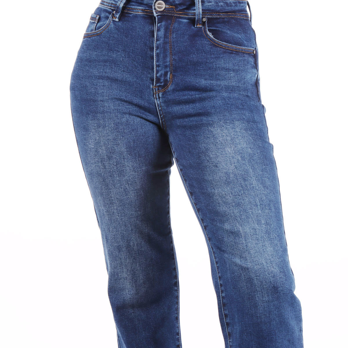 Jeans Rectos Mezclilla Ann Miller para Mujer image number null