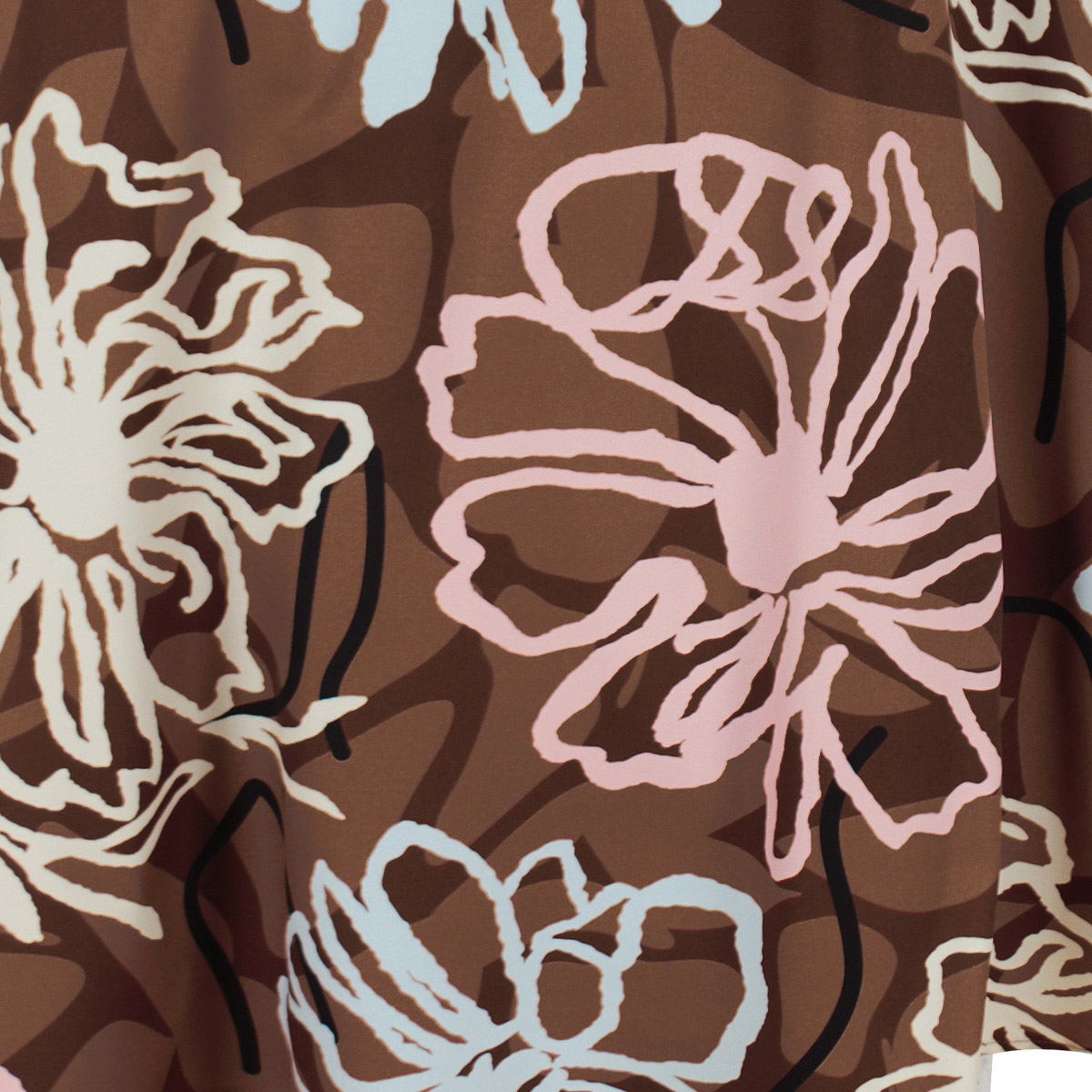 Falda L&iacute;nea A Estampado Pinceladas Florales Basel Para Mujer image number null