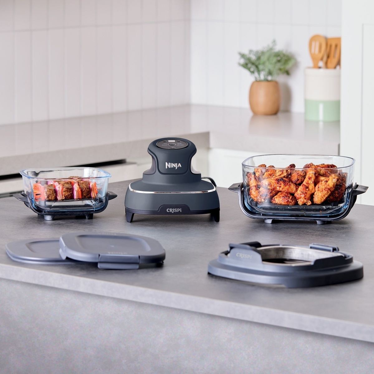 Freidora De Aire Ninja Crispy 4 En 1-Recipiente Vidrio image number null